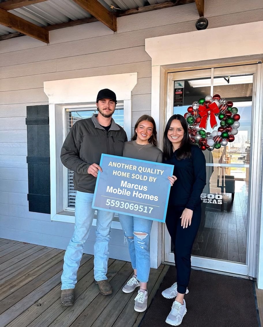 Happy homeowner message — Marcus Mobile Homes
