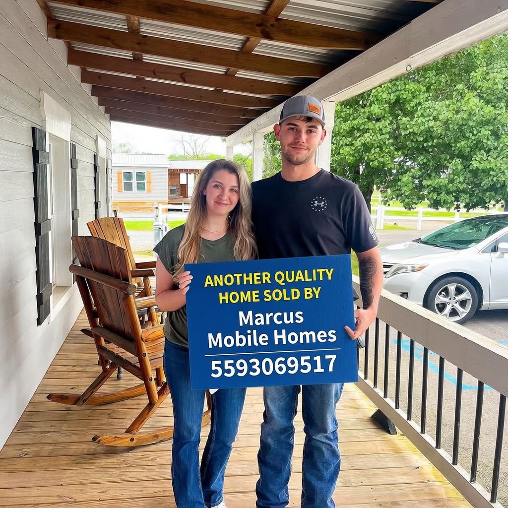 Happy homeowner message — Marcus Mobile Homes
